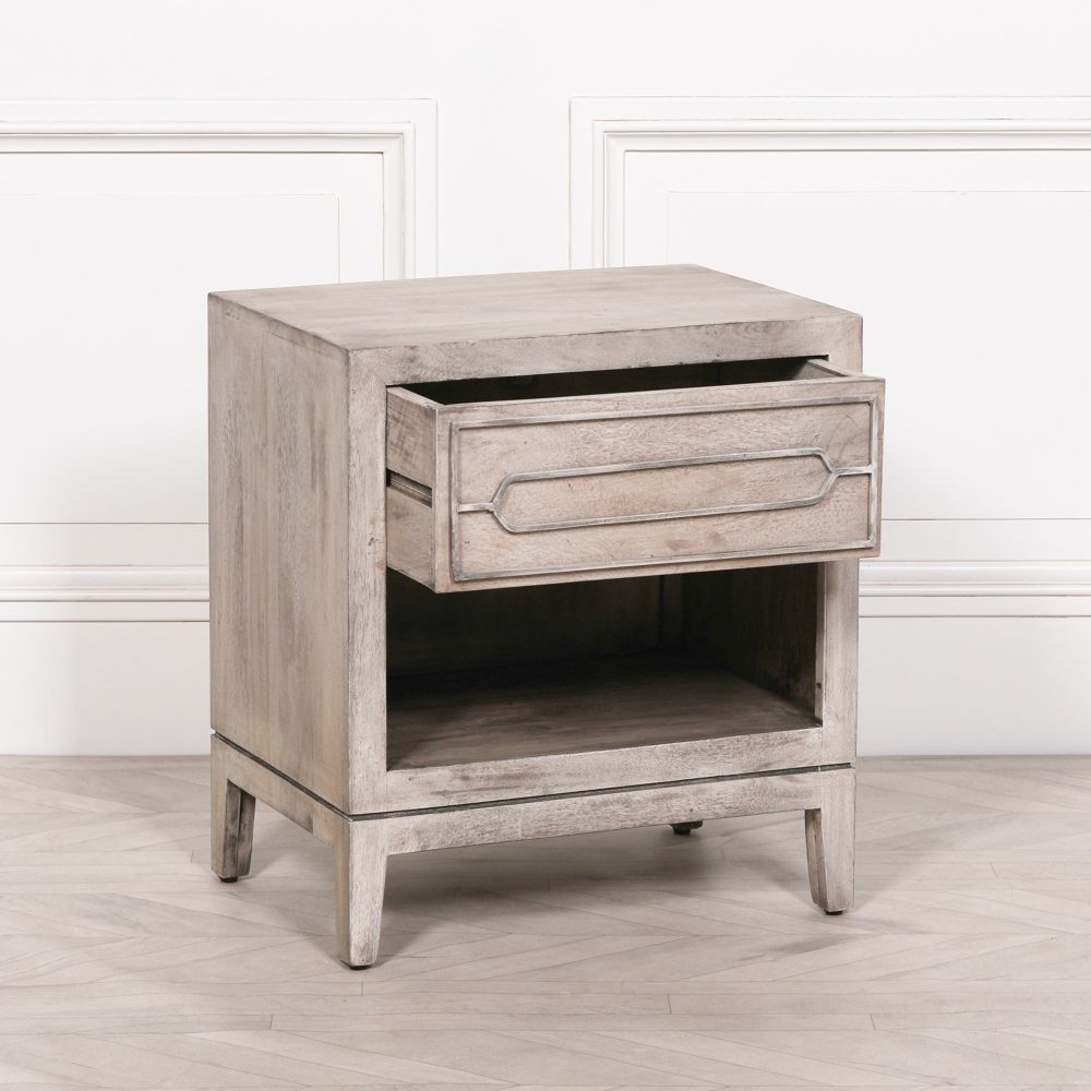 Product photograph of Wooden 1 Drawer Bedside Table from Choice Furniture Superstore.